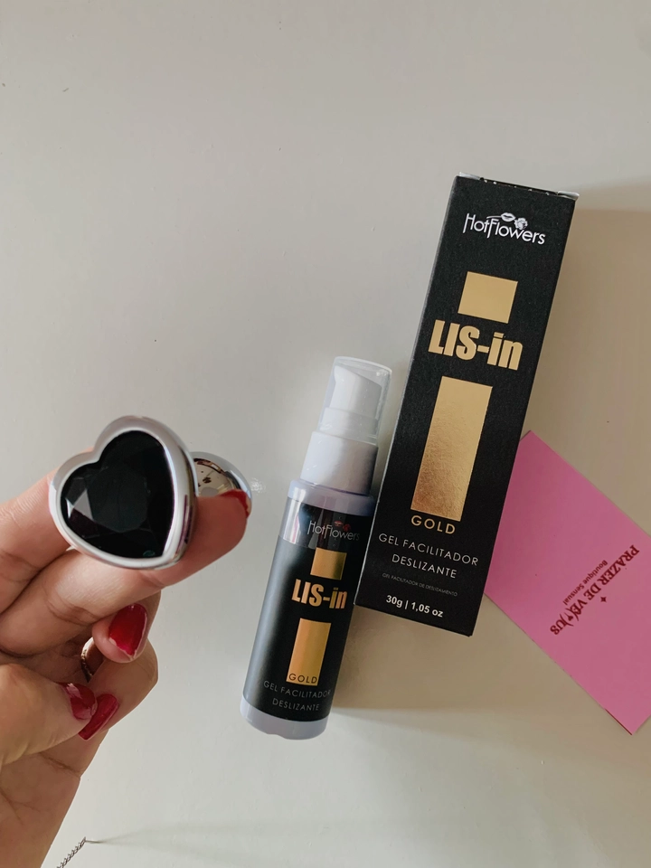🖤 Combo Conexão Profunda: Facilitador anal + Plug Coração Prata 🖤 - 2