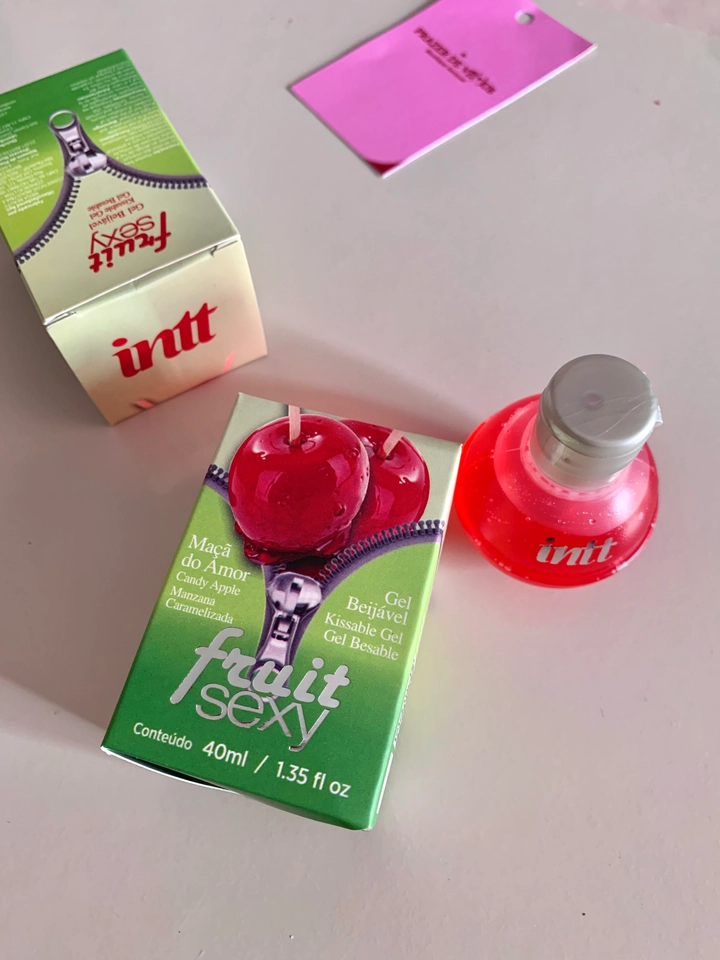 Gel Beijável Corporal que Esquenta pra o oral - Intt Fruit  - 2
