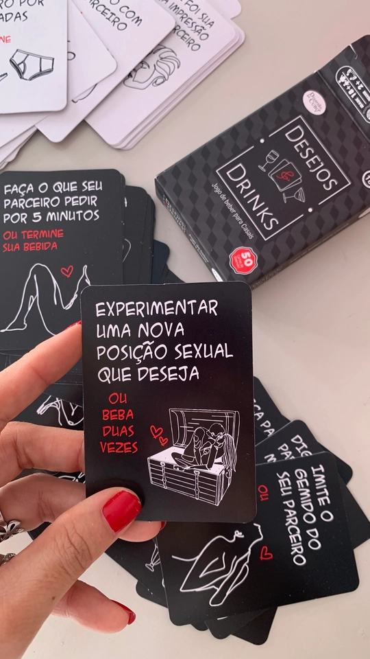 Desejos e Drinks Jogo de Cartas Diversão ao Cubo - 2