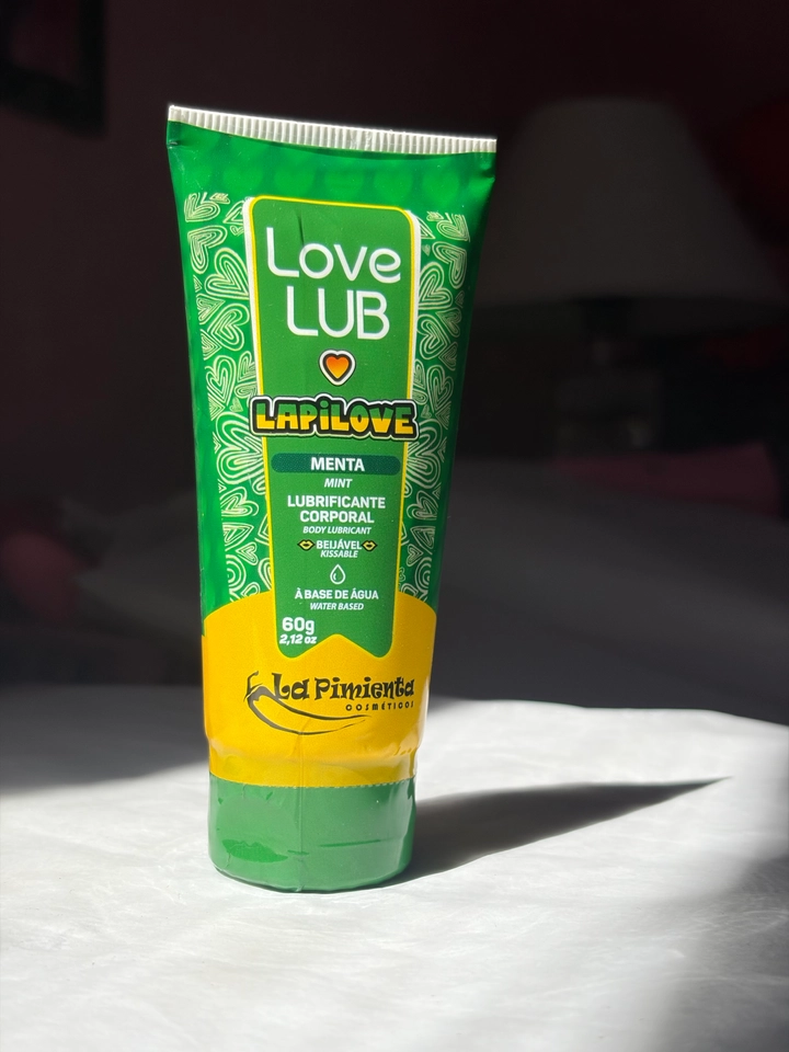 Lubrificante Íntimo Beijável de Menta Love Lub Bubbalove 