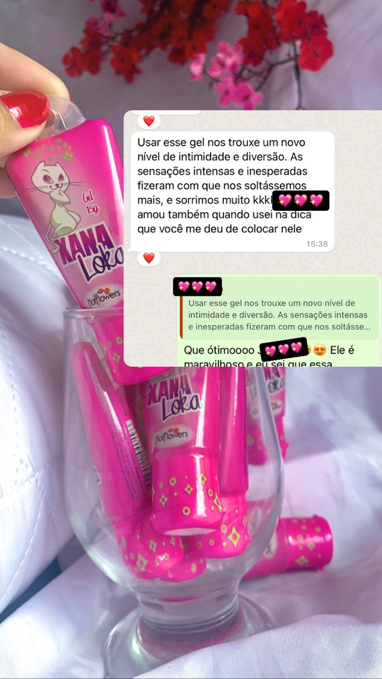 Gel que vibra, excita, gela e aquece no clitóris - Xana LoKa - 2
