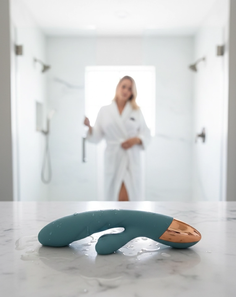 Vibrador que aquece penetrável e clitoriano - Luxx Rabbit  - 3