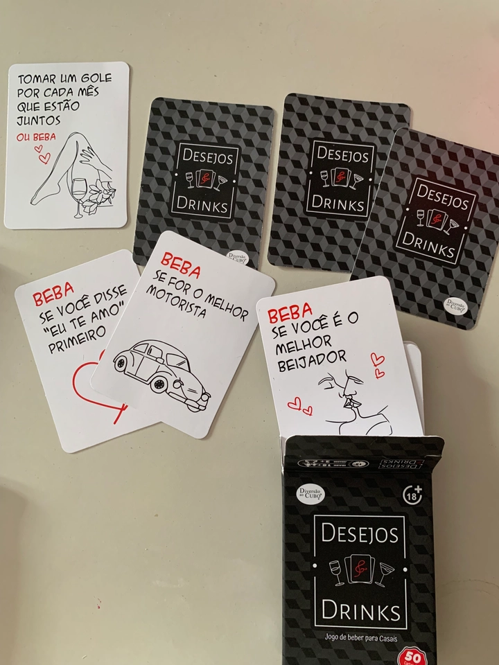 Desejos e Drinks Jogo de Cartas Diversão ao Cubo - 3