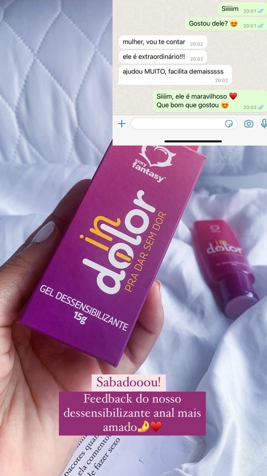 Gel facilitador anal - Indolor - 3