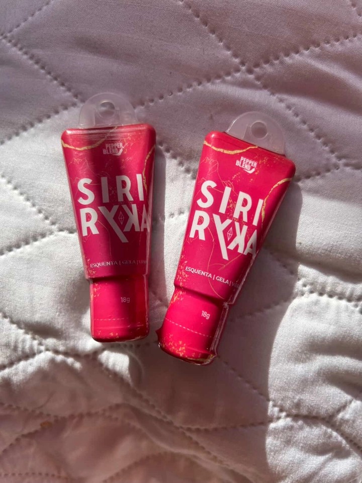 Gel excitante Comestível Siri Ryka Efeito Esquenta, Gela e Vibra 