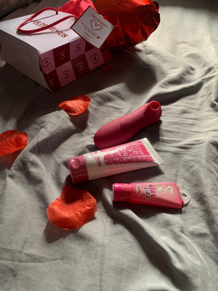 💖 KIT AMOR PRÓPRIO - Sugador + excitante + lubrificante 