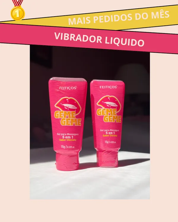 Excitante feminino vibra, aquece e gela | Geme Geme Feitiços 