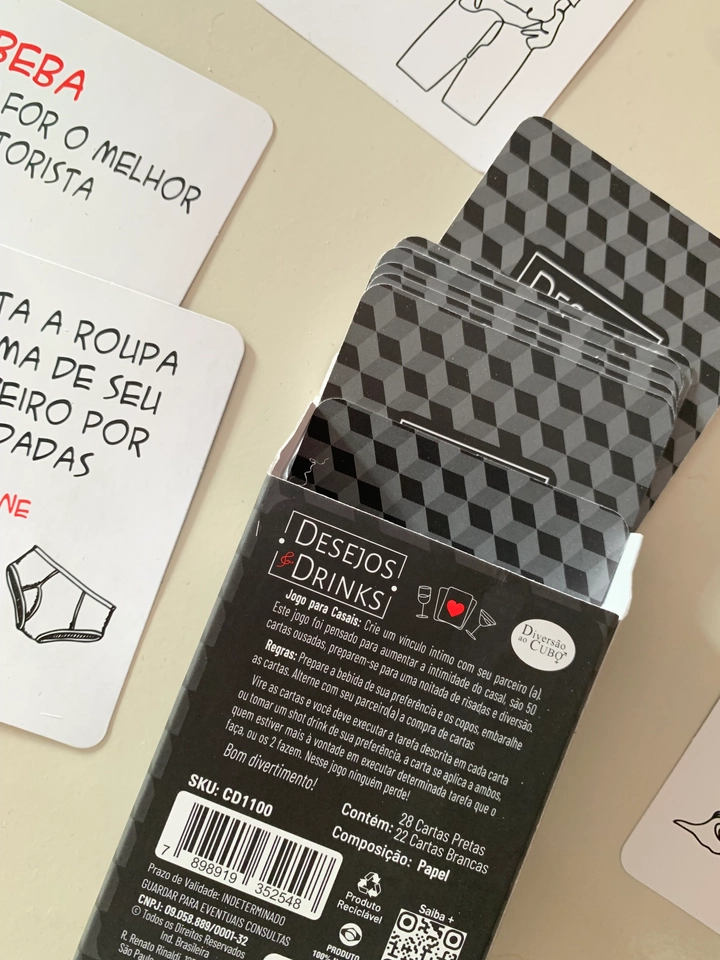 Desejos e Drinks Jogo de Cartas Diversão ao Cubo - 4