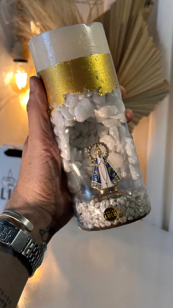 GRUTA NATURAL COM DOURADO - imagem 2