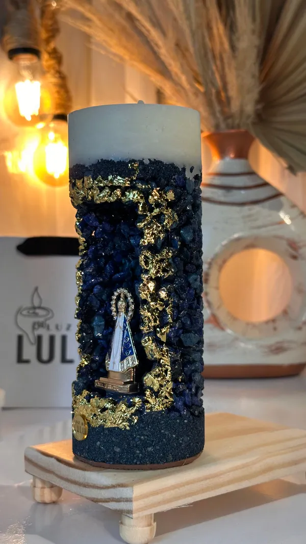 GRUTA AZUL COM FOLHA DE OURO - imagem 4
