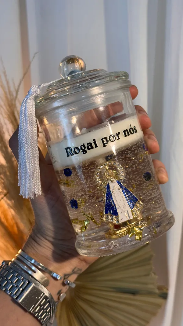 Vela cristal nossa senhora aparecida  - imagem 2