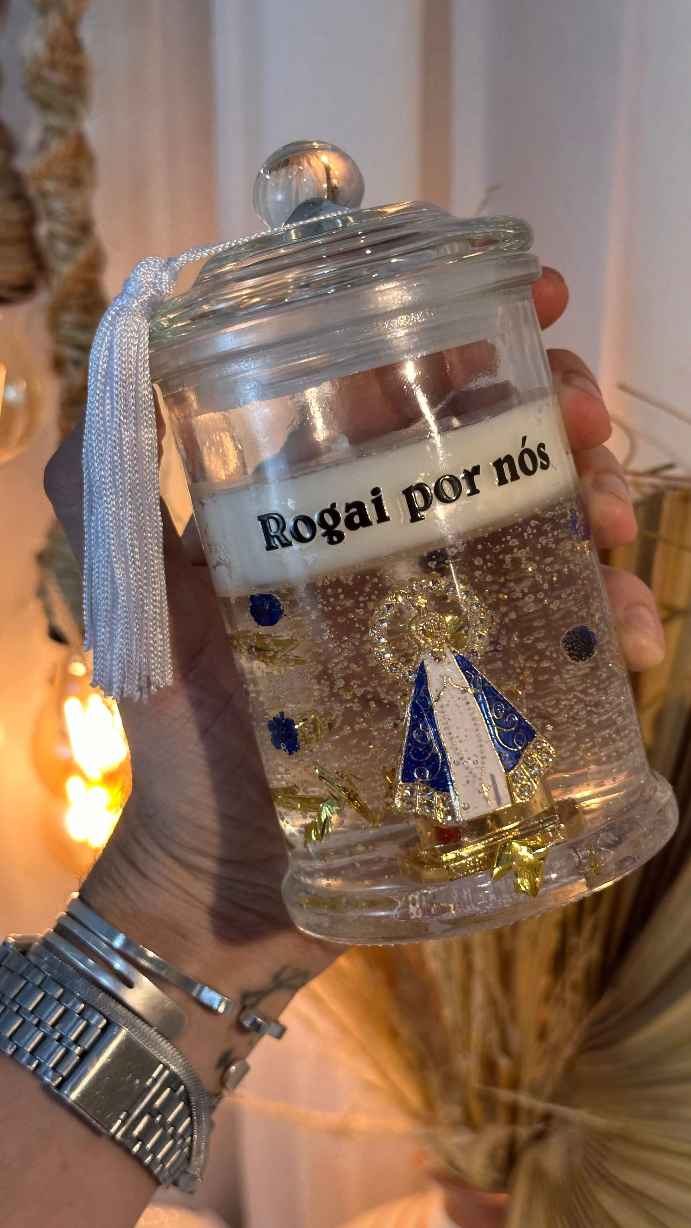 Vela cristal nossa senhora aparecida  - 6