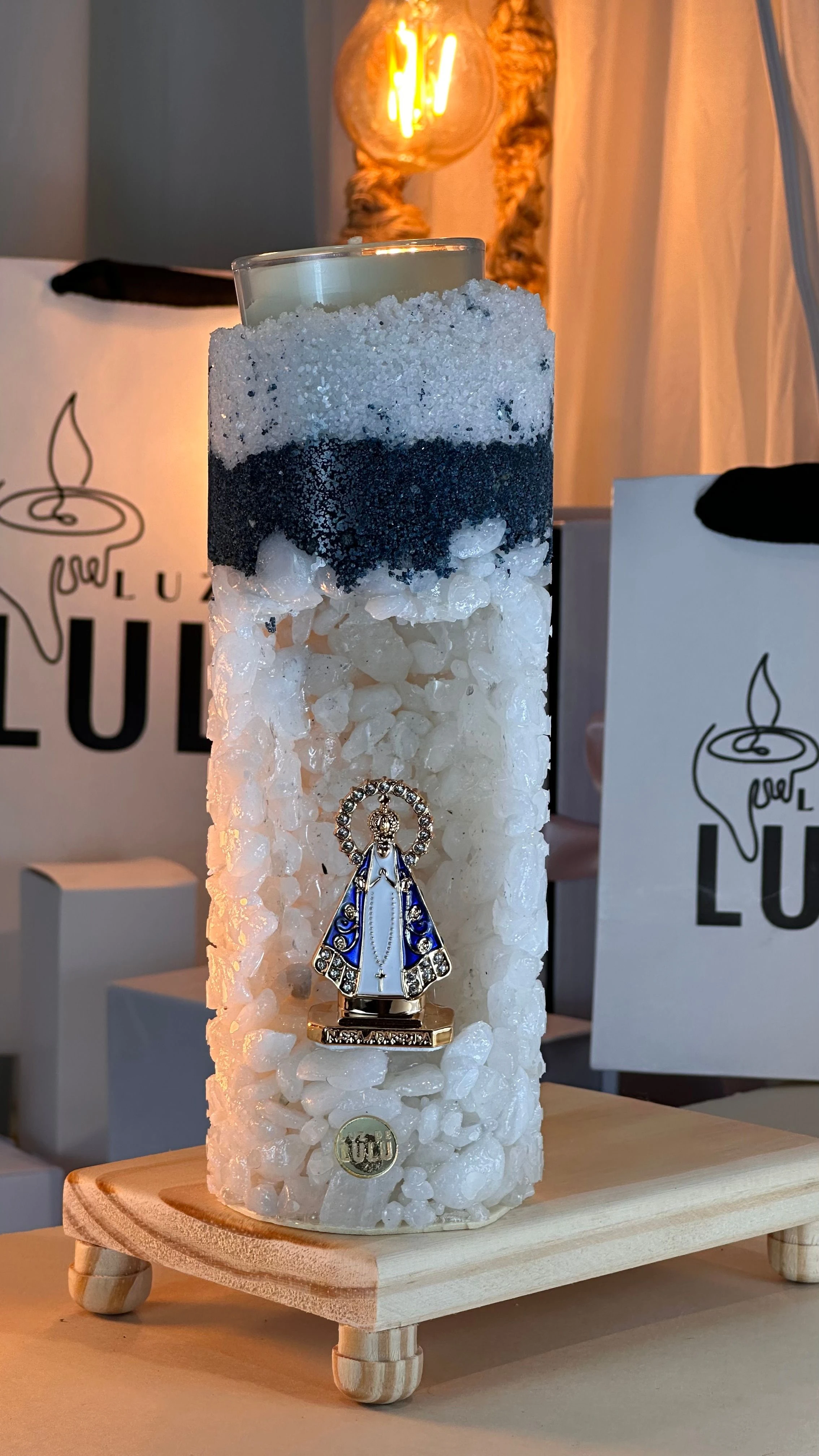 GRUTA REFIL DALOMITA DETALHE AZUL NOSSA SENHORA APARECIDA - 1