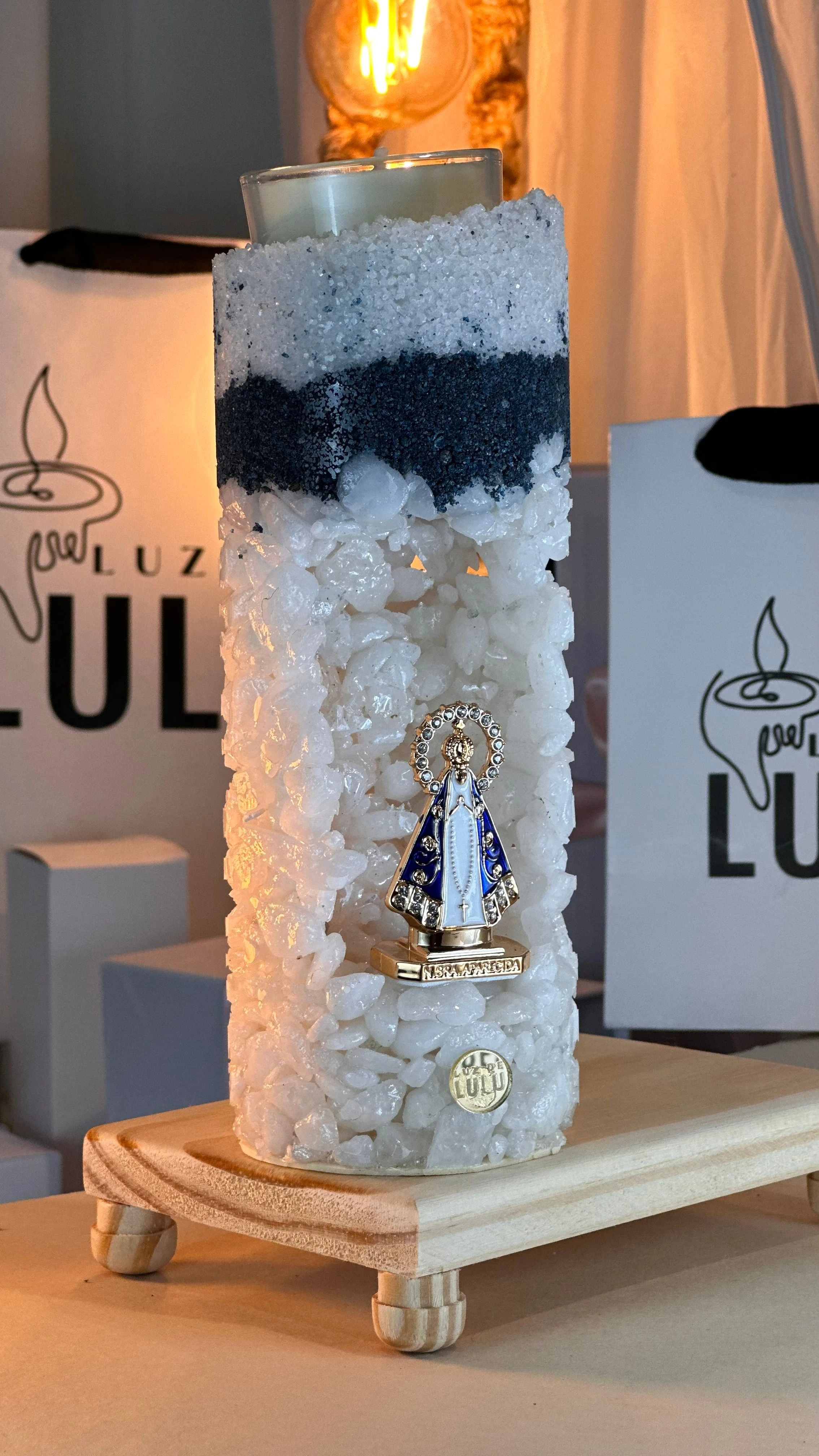 GRUTA REFIL DALOMITA DETALHE AZUL NOSSA SENHORA APARECIDA - 4