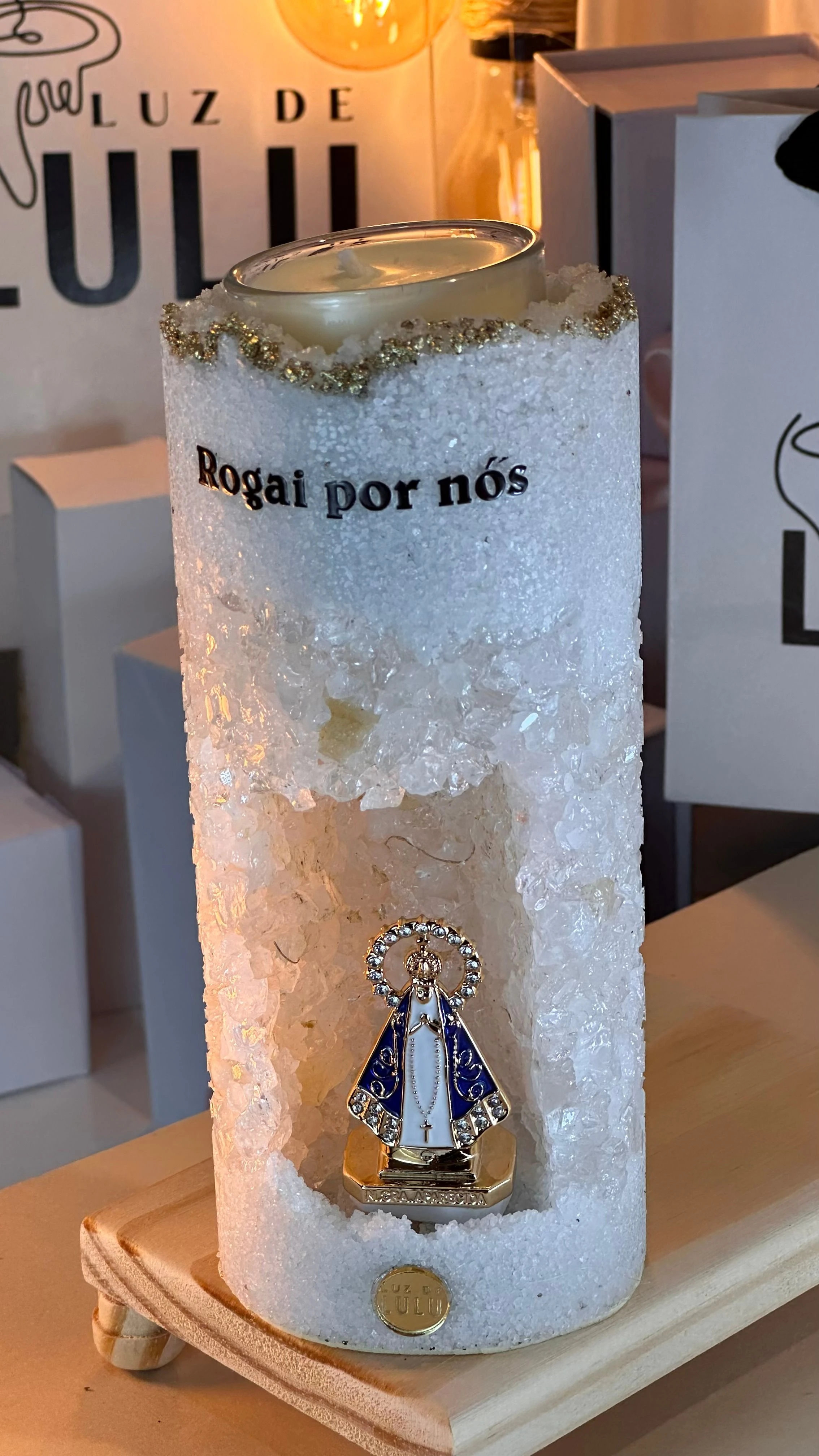 GRUTA QUARTZO CRISTAL NOSSA SENHORA APARECIDA  - 4