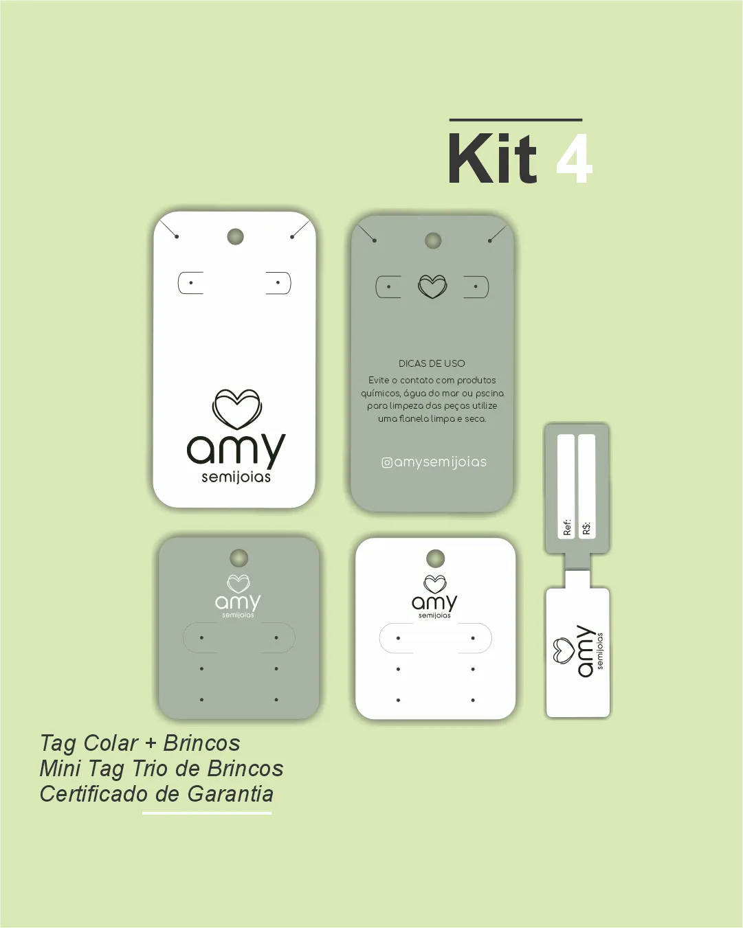 Kit meu início 4 | 100 un de cada modelo