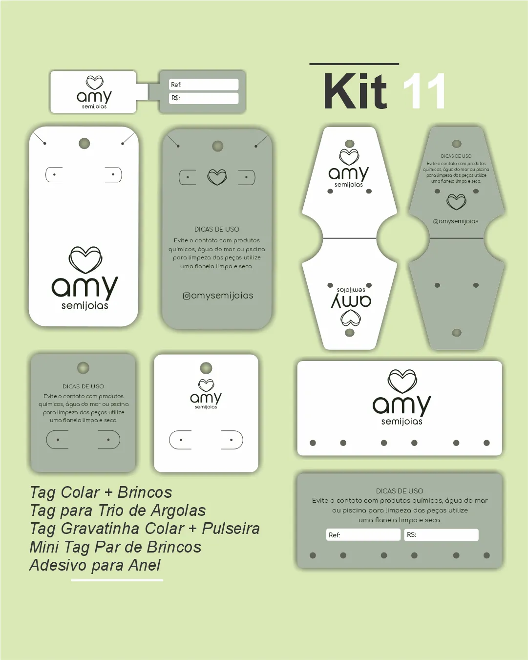 Kit meu início 11 | 100 un de cada modelo - 1