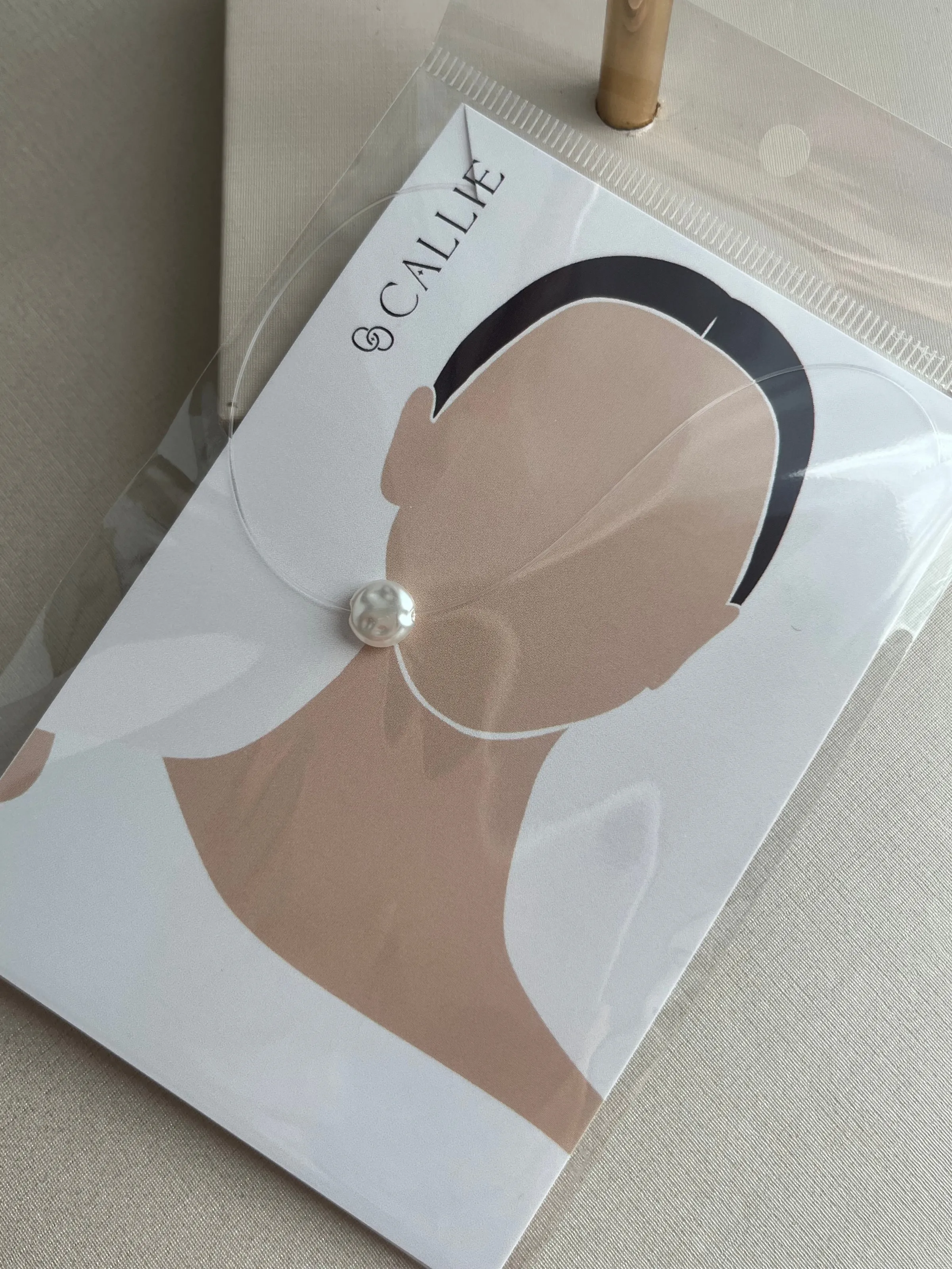 Choker Nylon Pérola  - 2
