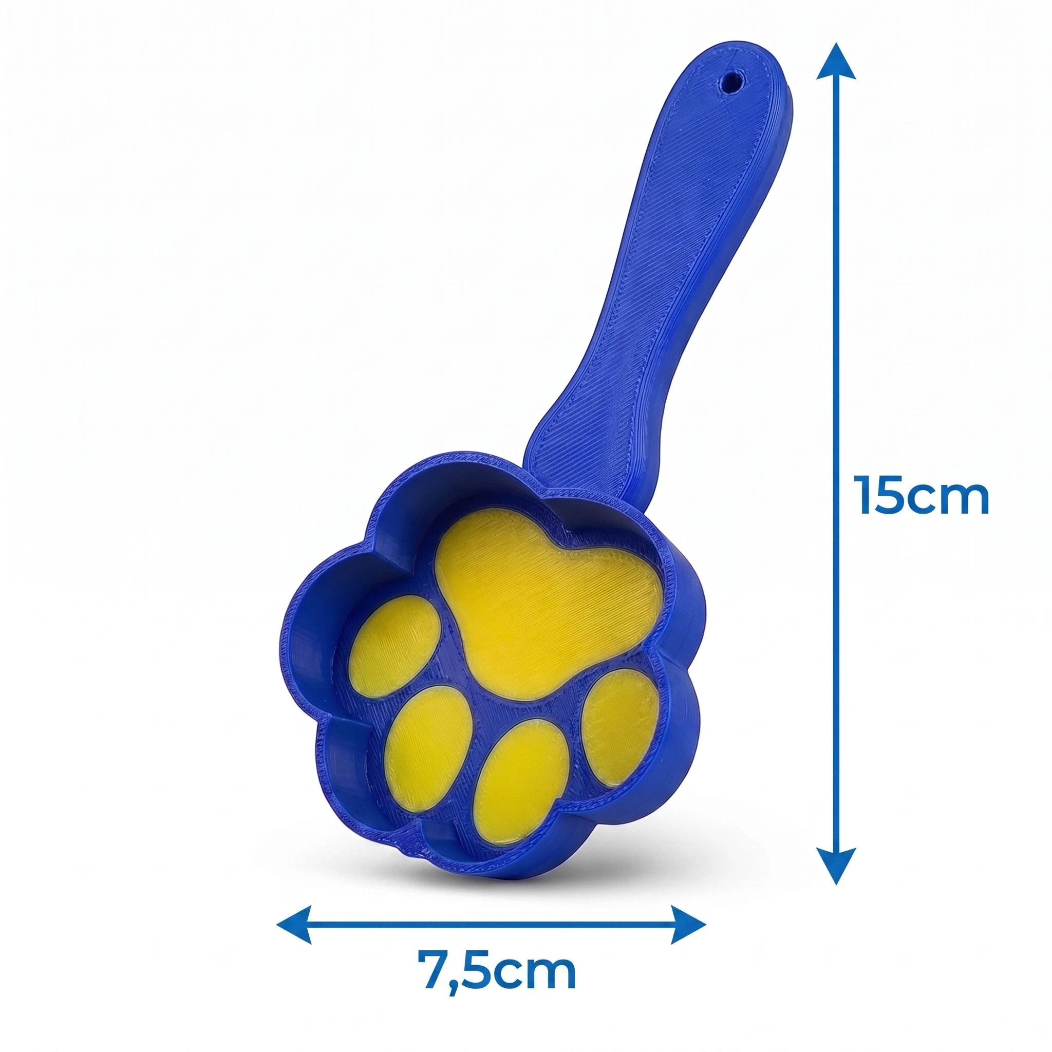 Pazinha para Ração Pet Formato Patinha Colher Dosadora para Cães e Gatos - 2