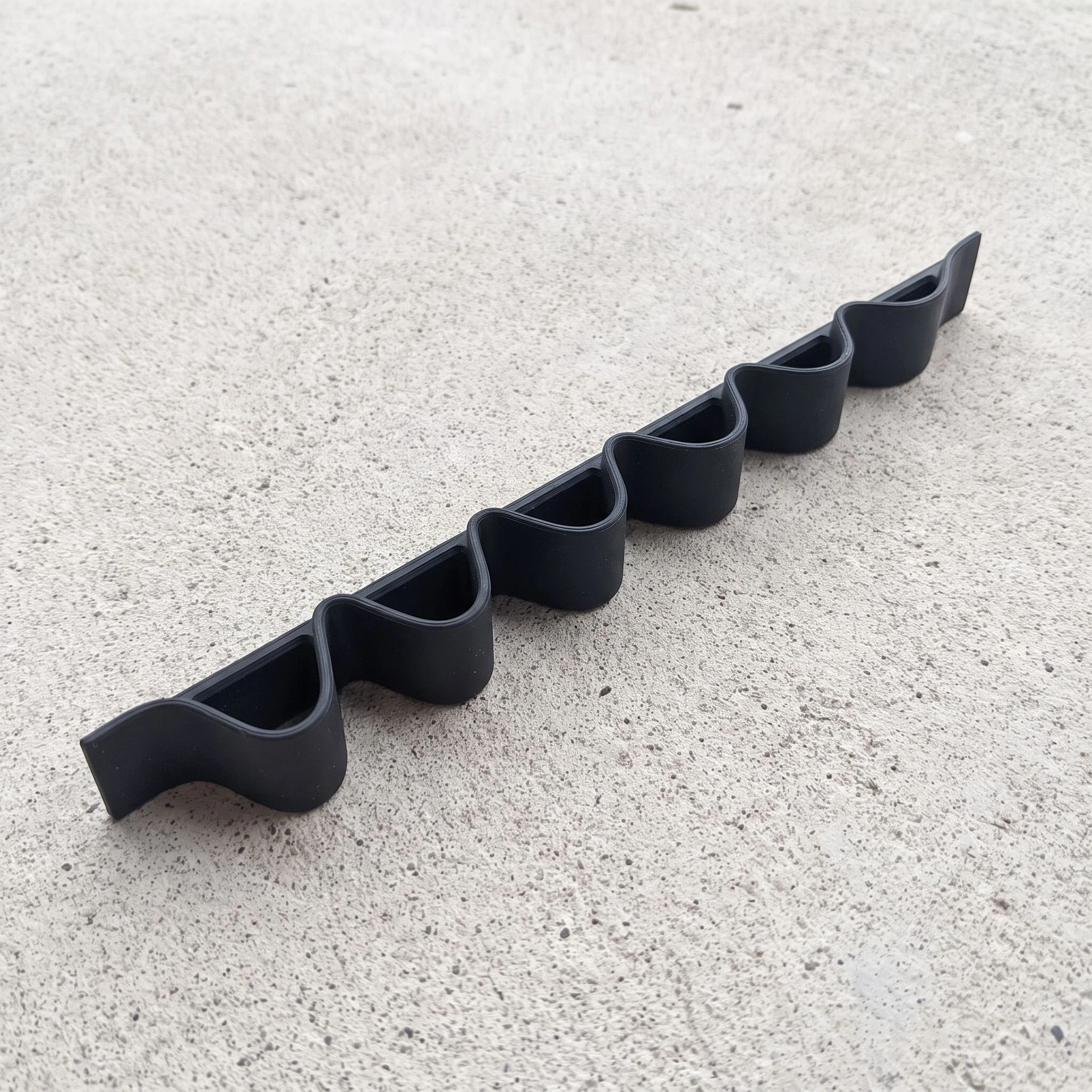 Suporte para Óculos de Parede Porta Óculos Organizador Adesivo para 6 Óculos Preto Branco Vermelho - 2
