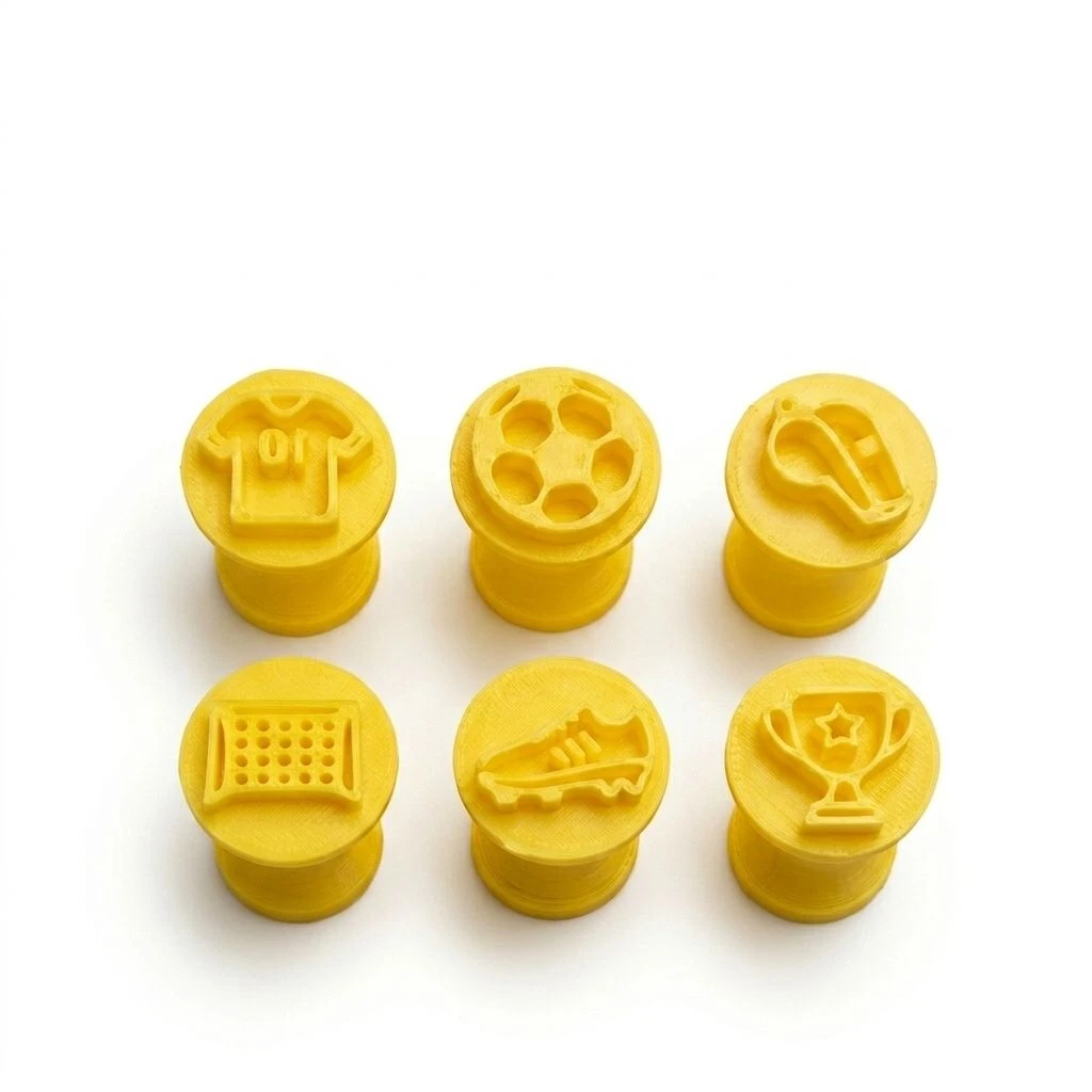 Kit 6 Carimbos para Brigadeiro e Doces Tema Futebol – Marcadores para Festa - 2