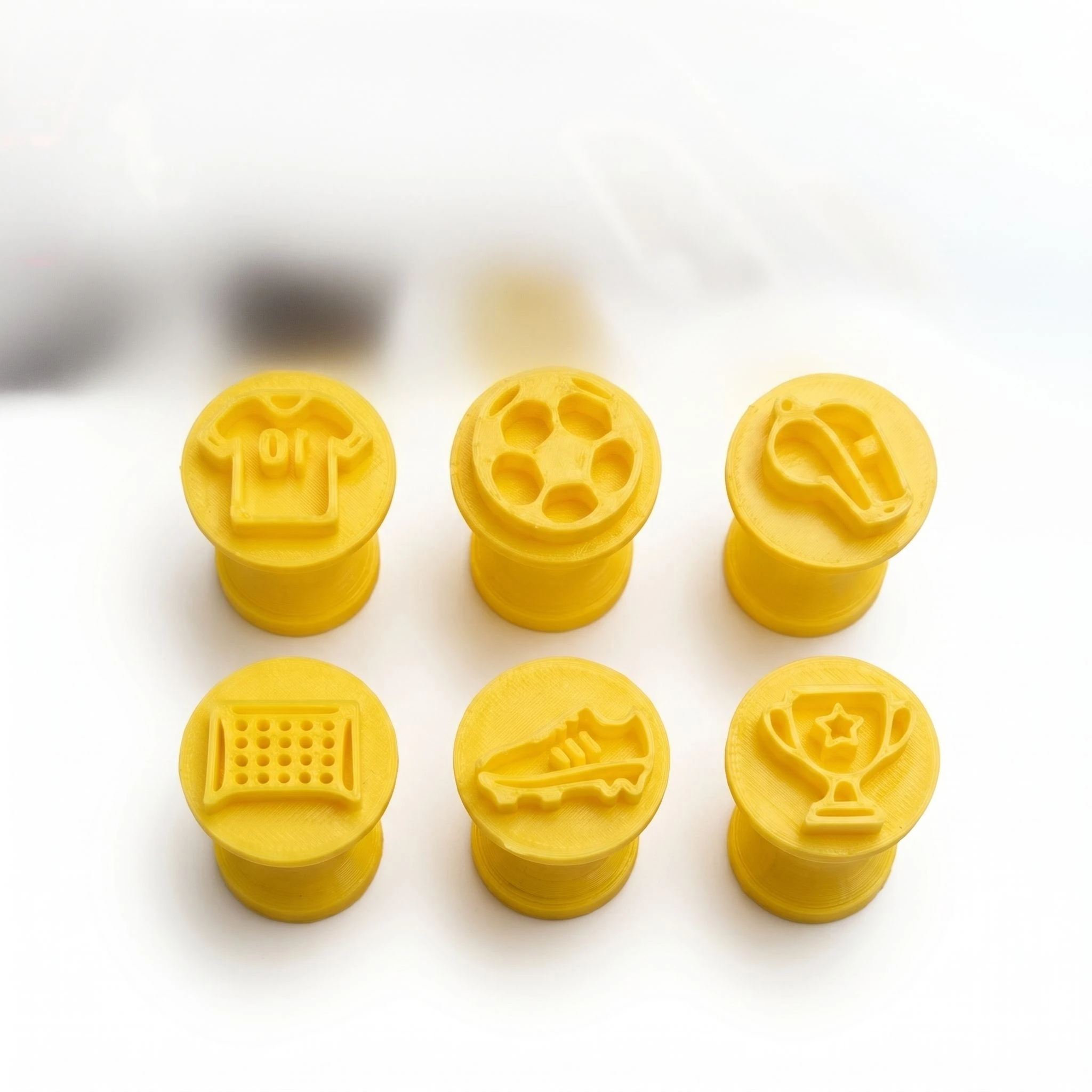 Kit 6 Carimbos para Brigadeiro e Doces Tema Futebol – Marcadores para Festa - 4