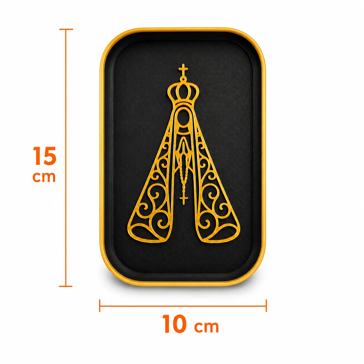 Bandeja para Terço Nossa Senhora Aparecida – Decorativa | Impressão 3D - 5