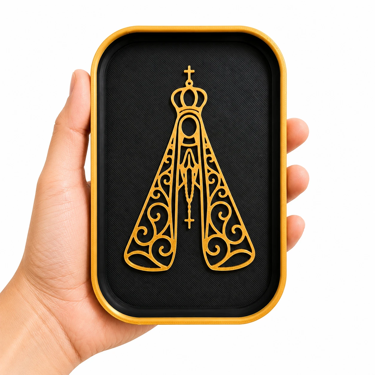 Bandeja para Terço Nossa Senhora Aparecida – Decorativa | Impressão 3D - 4