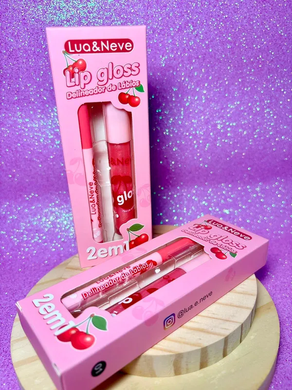 KIT LIP GLOSS E LÁPIS 