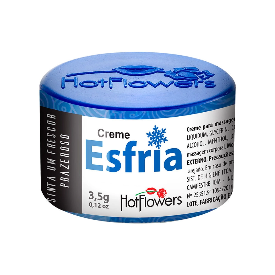 Creme Excitante Esfria 3,5gr Hot Flowers