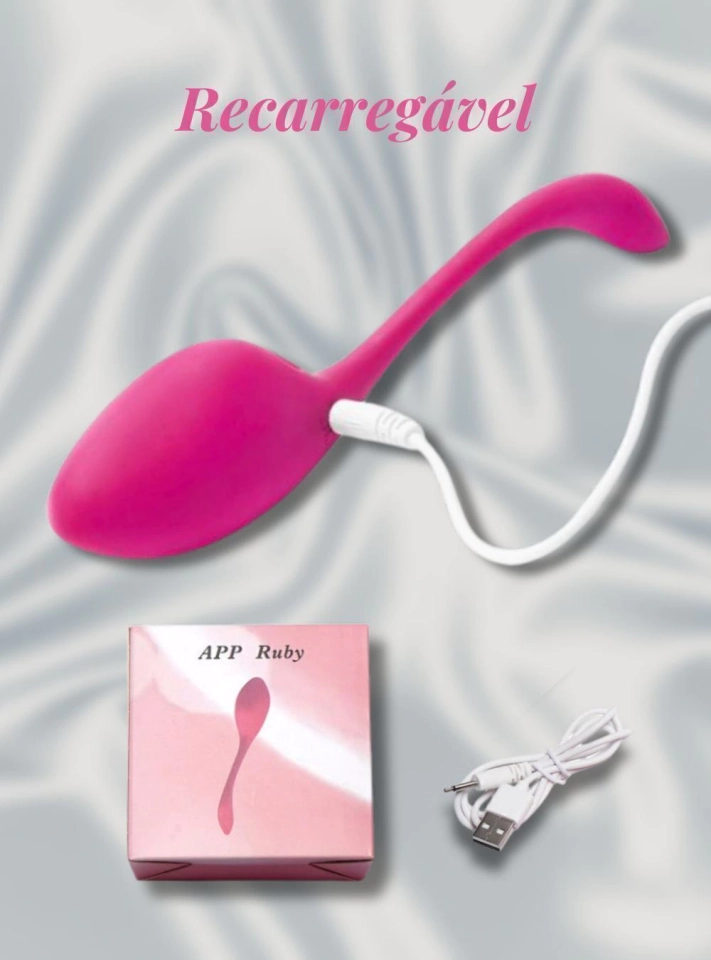  Cápsula Vibratória Ruby 9 Modos De Vibração Controlado Por App Vibe Toys - 2