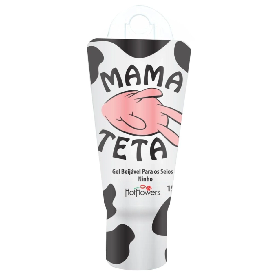 Mama Teta Gel Beijável Para Seios Linha Xups Brasileirinhos 15g Hot Flowers - 1