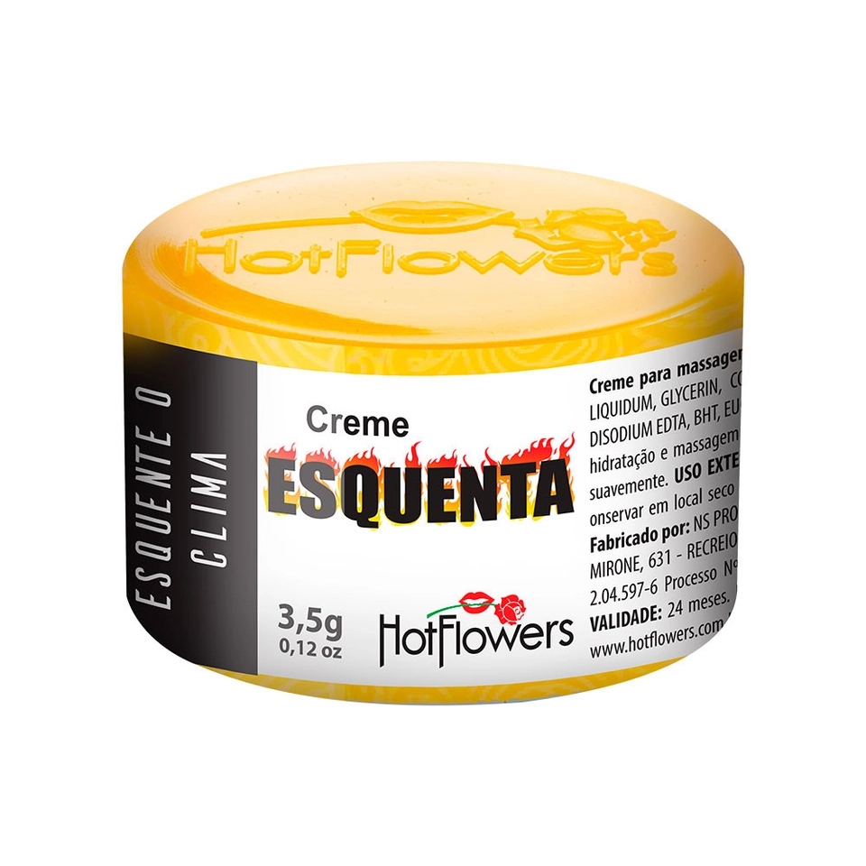 Creme Excitante Esquenta 3,5gr Hot Flowers
