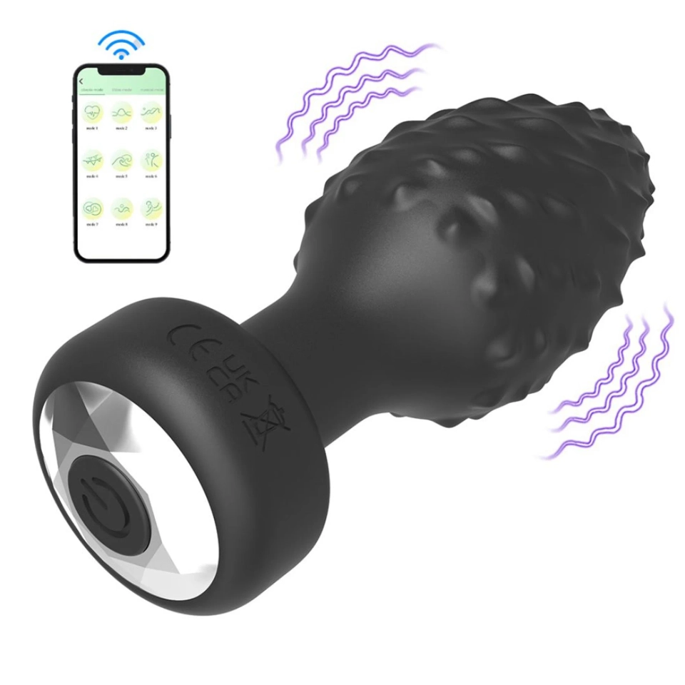  Plug Anal Aveludado Com 10 Vibrações Via App Vibe Toys - 3