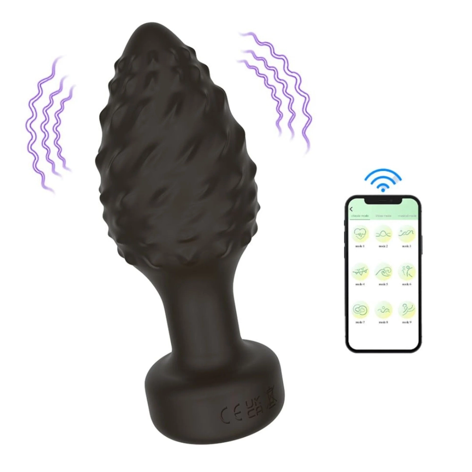  Plug Anal Aveludado Com 10 Vibrações Via App Vibe Toys - 2