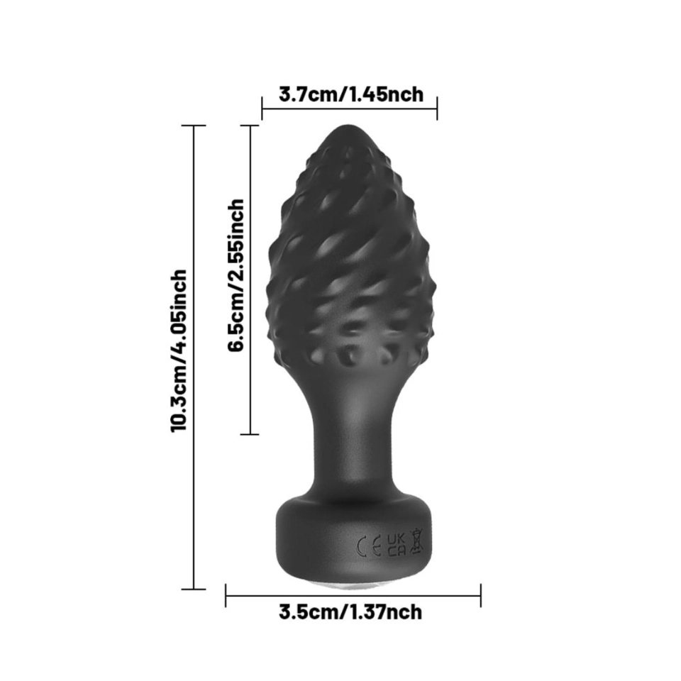  Plug Anal Aveludado Com 10 Vibrações Via App Vibe Toys - 4