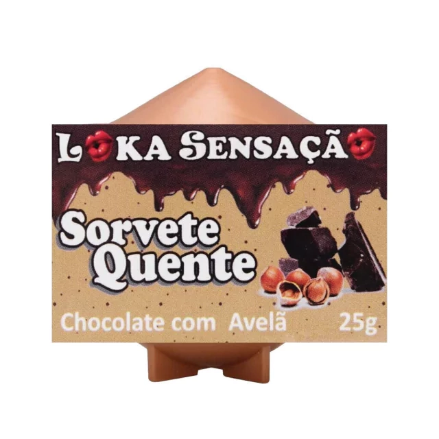  Vela Comestível Sorvete Quente 25g Loka Sensação