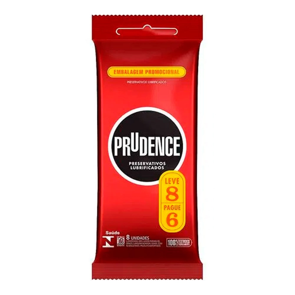 Preservativo Prudence Lubrificado Leve 8 Pague 6 - 1