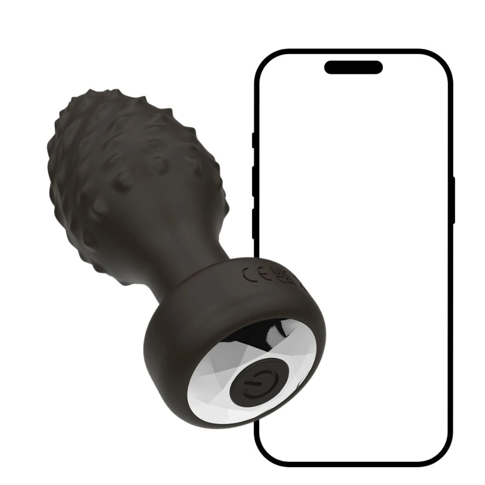  Plug Anal Aveludado Com 10 Vibrações Via App Vibe Toys - 1
