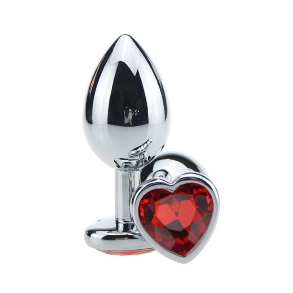 Plug Anal Metal Médio Coração Vibe Toys - 1