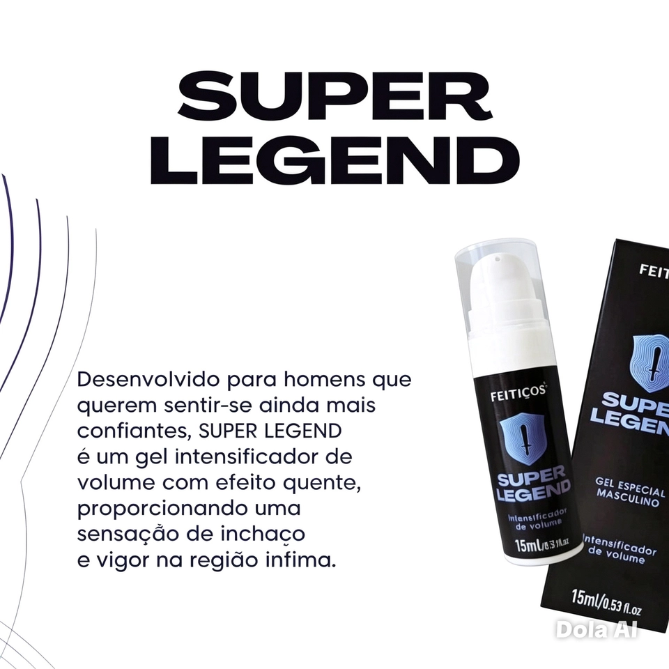 Super Legend Gel Especial Masculino 15ml Feitiços - 2
