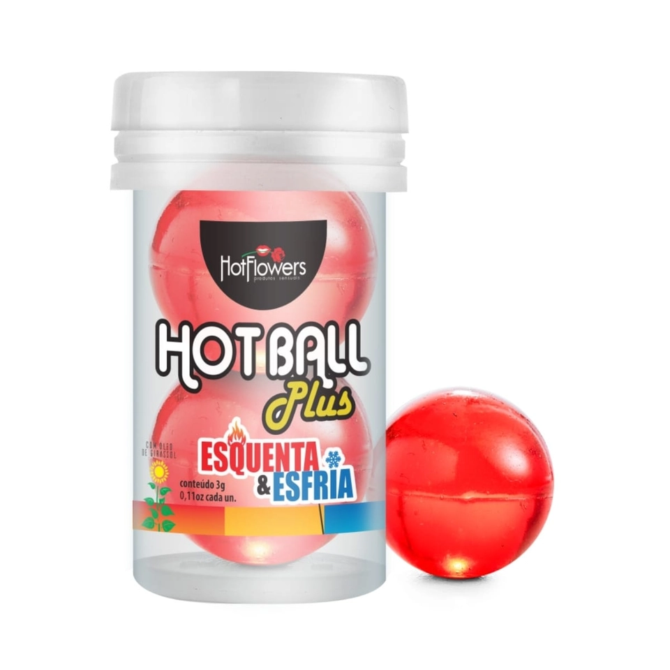 Bolinha Excitante Hot Ball Plus Esquenta E Esfria Hot Flowers - 1