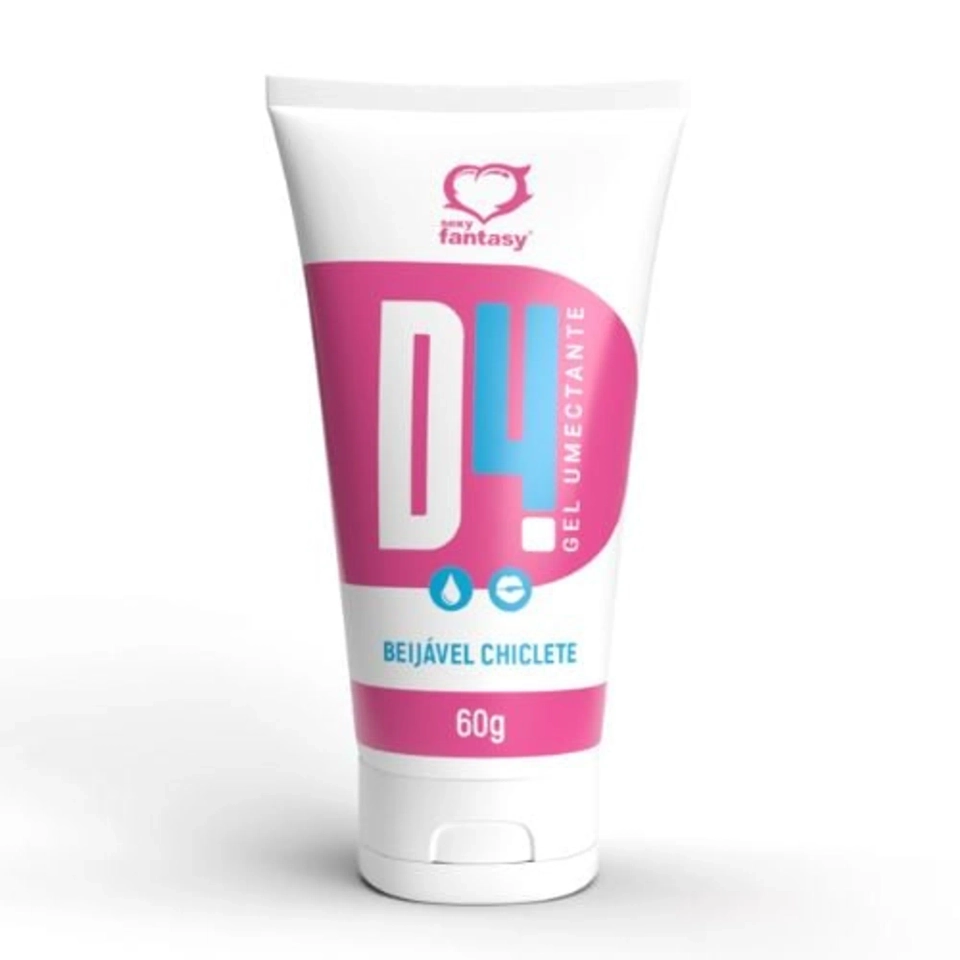 D4 Lubrificante Íntimo Beijável 60g Sexy Fantasy