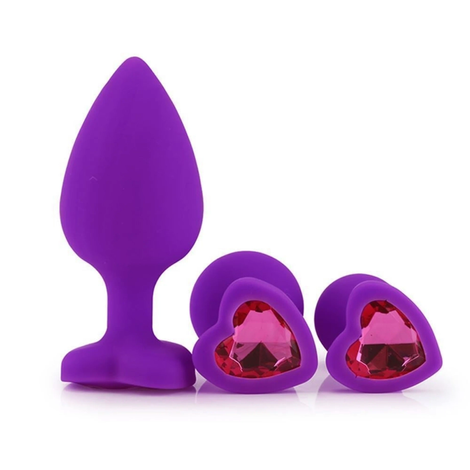  Plug Anal Aveludado Pequeno Coração 7 X 2,8cm Vibe Toys - 1