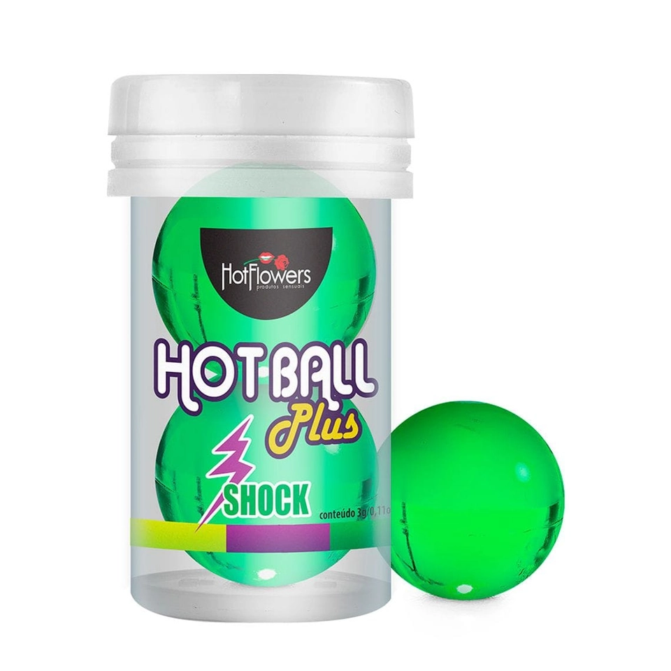 Bolinha Hot Ball Excitante Plus Shock Hot Flowers - 1