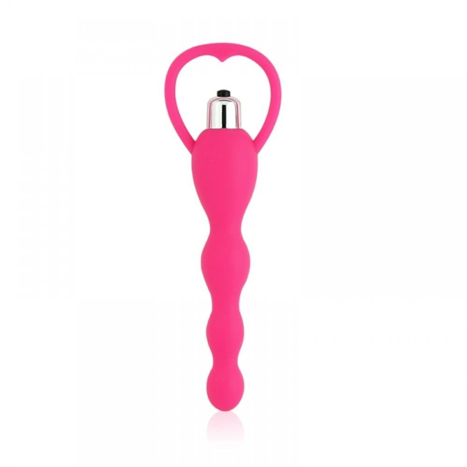  Plug Anal Aveludado Com Vibro Liga E Desliga - 1