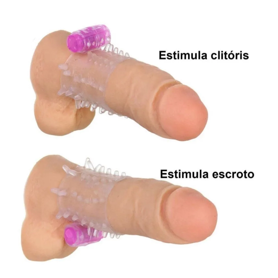 Meia Capa Peniana com Vibro e Saliencia - 2