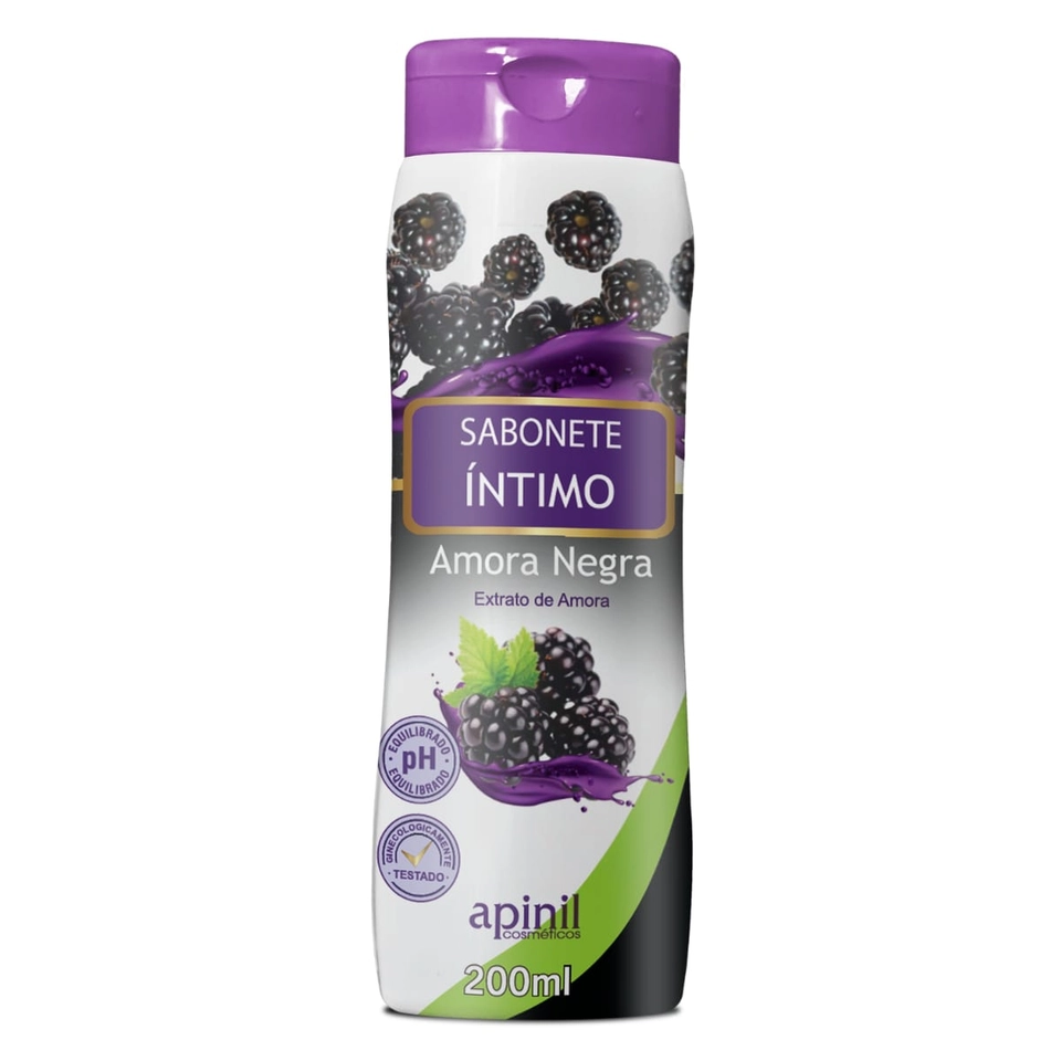 Sabonete Íntimo Amora Negra 200ml Apinil - 1