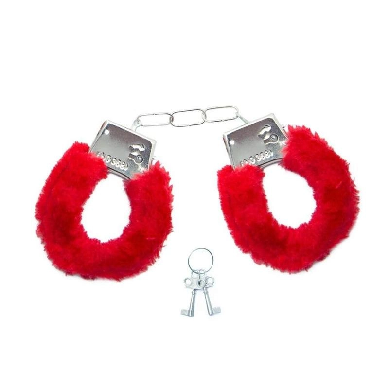 Algema De Metal Em Pelúcia Cuffs