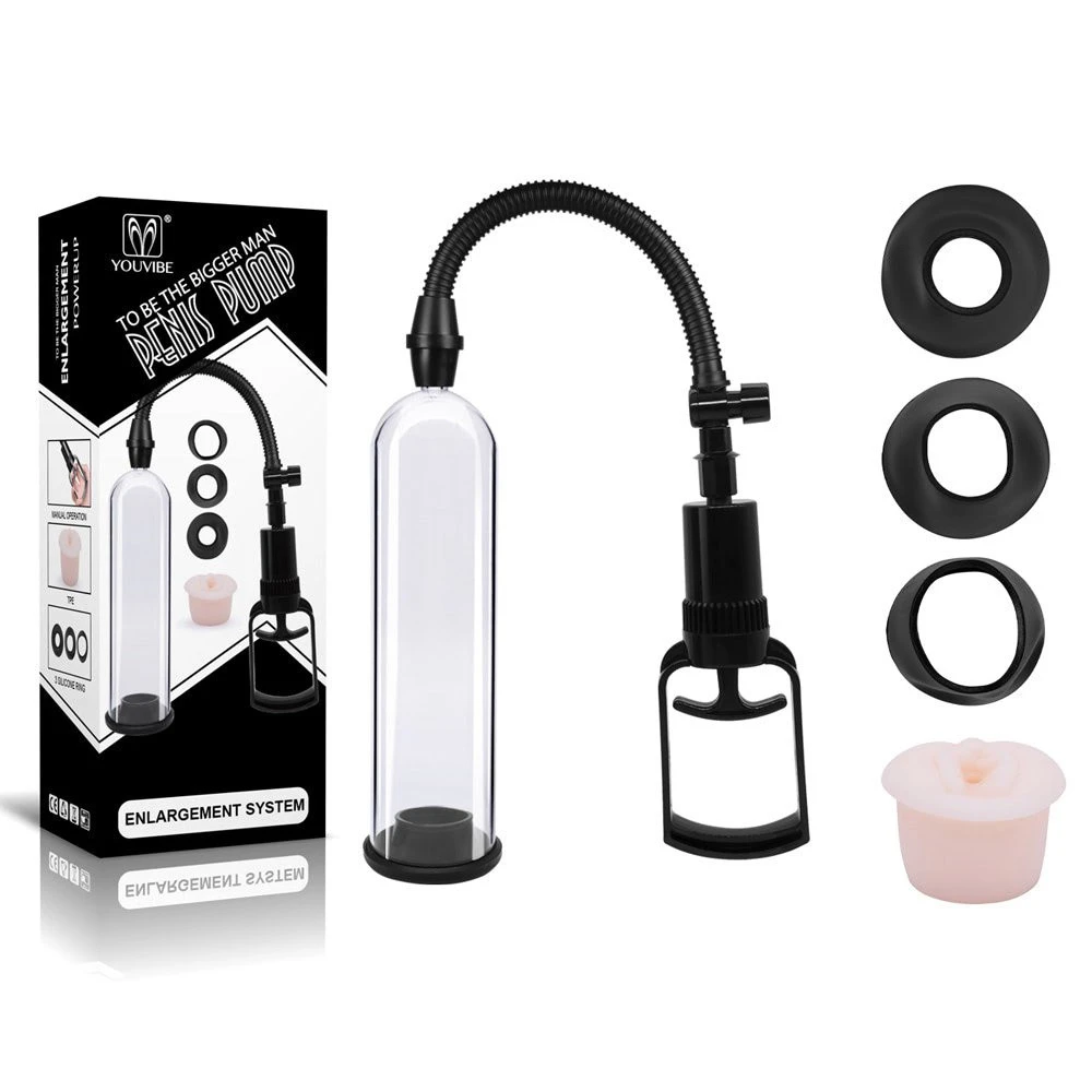 Bomba Peniana Manual Alavanca com Vagina Pênis Pump Youvibe - 1